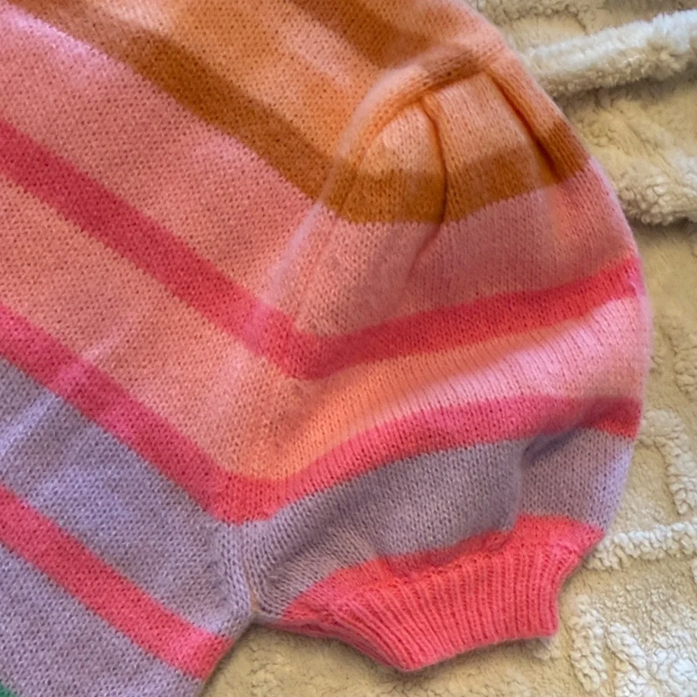 BiBi Vibrant Striped Crew Neck Sweater - Picture 11 of 11